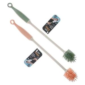 MINI ESCOBILLA CEPILLO PARA BOTELLA SILICONA C/ MANGO(PFW)
