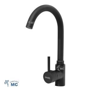 MONOCOMANDO MESADA TAU 35 ZINC COCINA GRIFERÍA [NEGRO] (PFW)