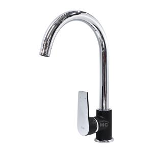 MONOCOMANDO MEZCLADORA COCINA MESA NEGRO ALTO DUO NEGRO FAS