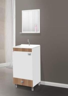 MUEBLES BAÑO  BLANCO NOGAL 42*83*34