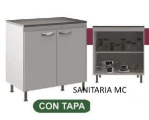 MUEBLE 2 PUERTAS C/ ESTANTE BLANCO 80X50X80 ALTO S/ARMAR