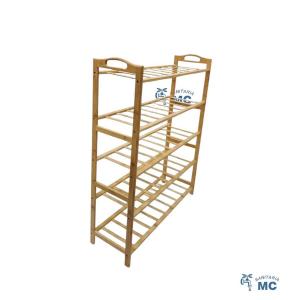 ORGANIZADOR ESTANTERIA ZAPATERA 5 ESTANTES BAMBÚ
