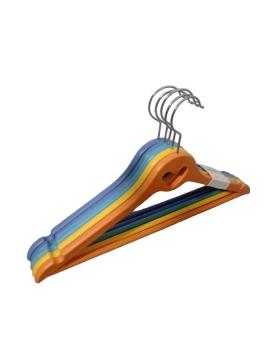 PERCHAS PACK X5 PLÁSTICAS DE COLORES PARA ROPA