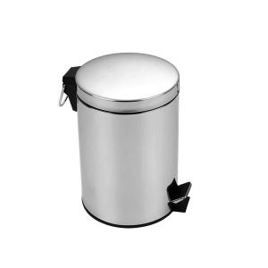 PAPELERAS REDONDA ACERO INOXIDABLE 12 LT