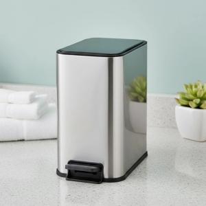 PAPELERA 5 lt CON PEDAL INOX