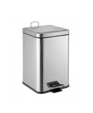 PAPELERA CUADRADA ACERO INOXIDABLE 6LT (PFW)