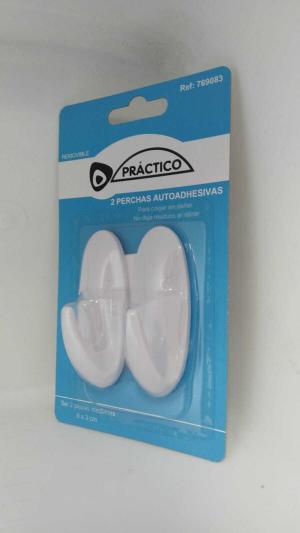 PERCHAS AUTOADHESIVAS PLASTICAS X2(PFW)