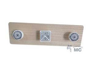 PERCHERO DE MADERA 3 PERCHAS X333X10CM (PWF)