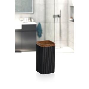 PORTACEPILLO MINA C/MADERA CUADRADO RAYAS NEGRO