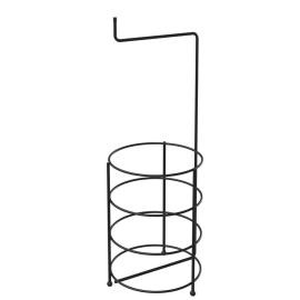 PORTA ROLLO PAPEL PISO SUELO 14X13X38 [NEGRO] (PFW)