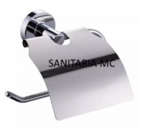 PORTARROLLO C/TAPA ACERO INOX [CROMADO] ARYART