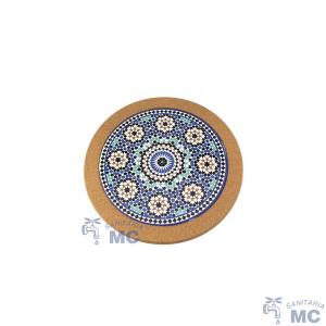 POSA FUENTES CORCHO C/CER MANDALA 20CMS (PFW)