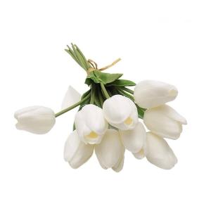 RAMO 9 TULIPANES BLANCO