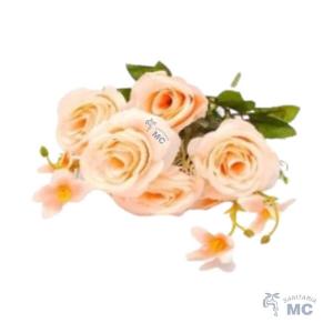 RAMO DE ROSAS ARTIFICIALES 11 FLORES 32CM (PFW)