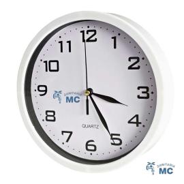 RELOJ CLÁSICO REDONDO 20CM [BLANCO] (PWF)