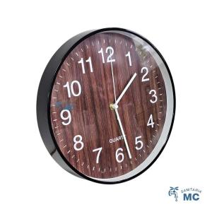 RELOJ PARED IMIT MADERA OSC 30 CMS (P)