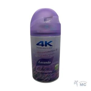 REPUESTO DESODORANTE AMBIENTE LAVANDA EN AEROSOL 4K (PFW)