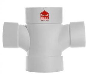 Ramal doble 87,30 110mm x 63 SMART HOME hembra hembra