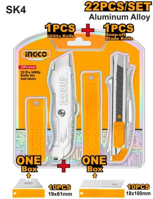 SET X 22 PCS 2 TRINCHETAS ALUMINIO Y HOJAS SUPER SELECT INGC