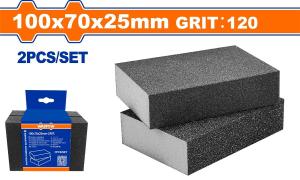 SET X 2 ESPONJA LIJADO ABRASIVA GRANO 120 WADFOW (PFW)