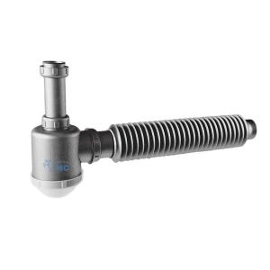 SIFÓN SIMPLE COCINA GRIS BOTELLA INPLAST CORRUGADO (PFW)