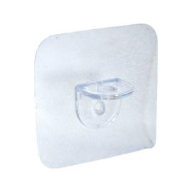 SOPORTE PARA ESTANTES ADHESIVO X UNIDAD C/U TRANSP. (PFW)