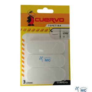 TOPETINA RECTANGULAR X3 BLANCA