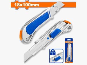 TRINCHETA CUTTER 18mm X 100mm C/BLOQUEO AUTO + REP. INGCO