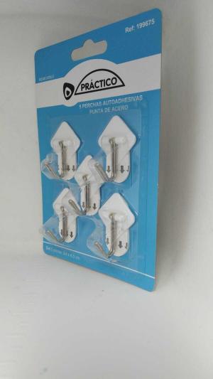 perchas autodhesivas x5punta d acero(PFW)